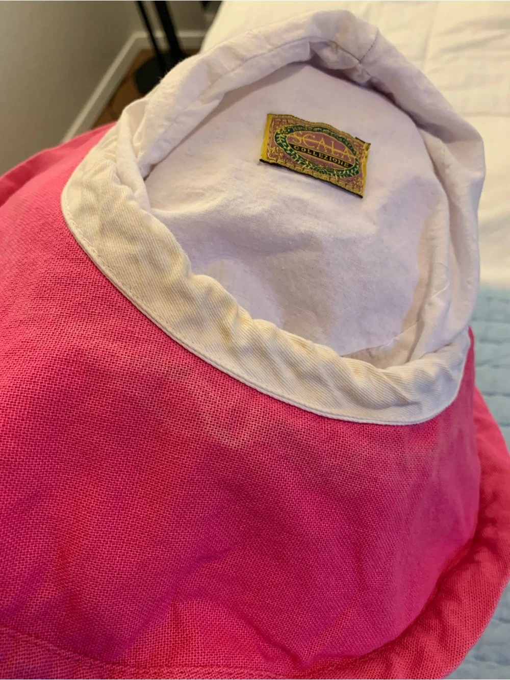 Pink Scala Bucket Hat (WITH FLAWS)